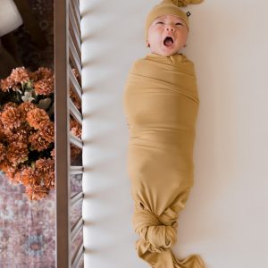Swaddle Blanket in Ochre