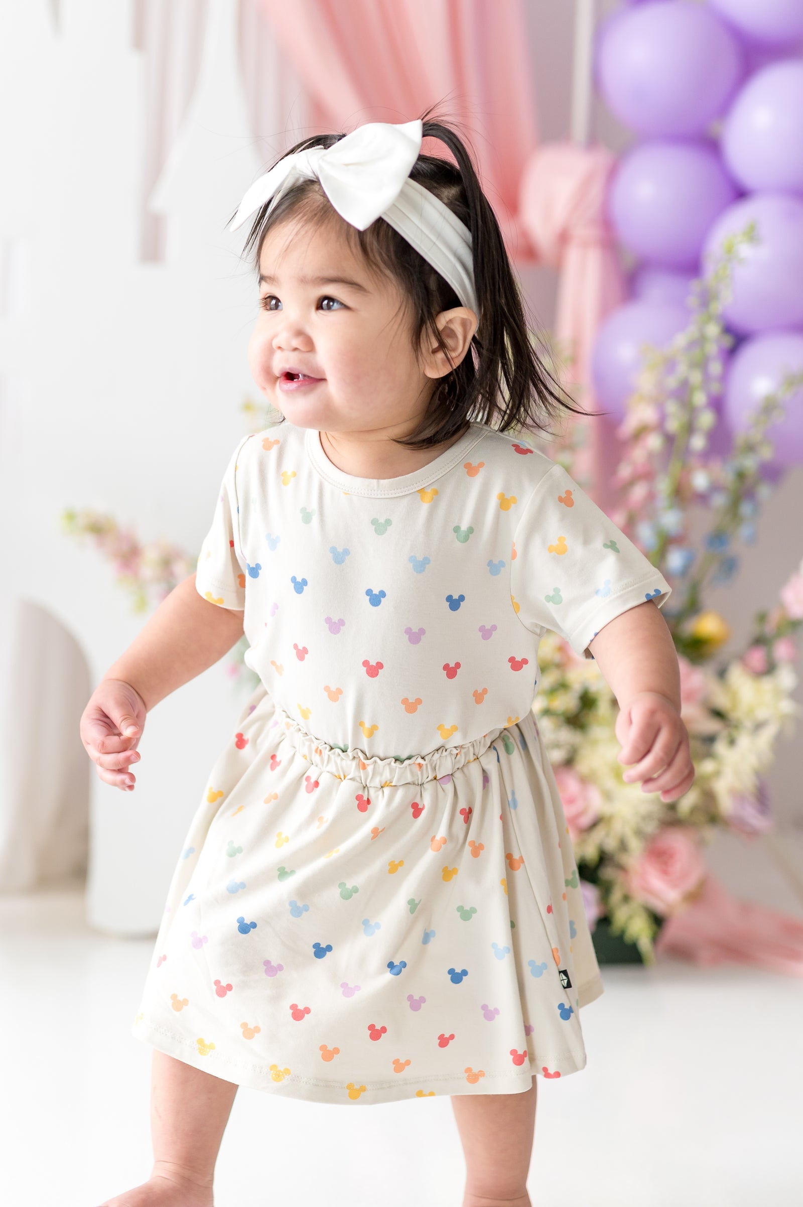 Toddler Skort in Pastel Mickey Mouse - Image 4