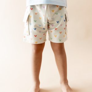 Cargo Short in Pastel Mickey Mouse
