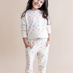 Long Sleeve Jogger Set in Pastel Mickey Mouse