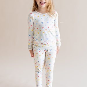 Long Sleeve Pajamas in Pastel Mickey Mouse