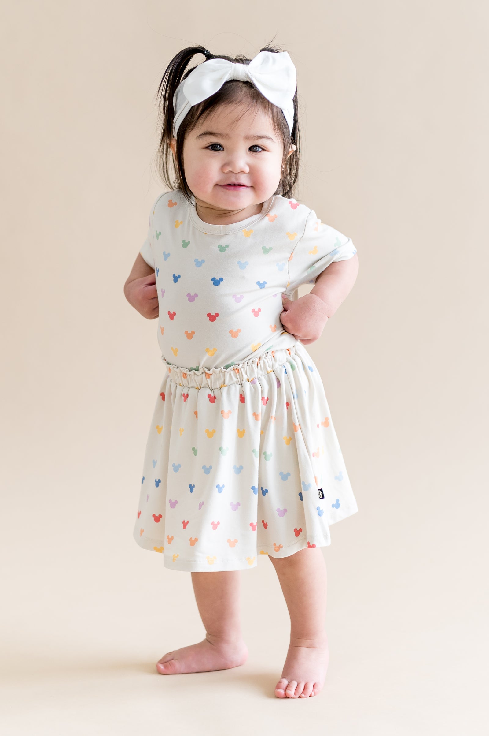 Toddler Skort in Pastel Mickey Mouse - Image 3