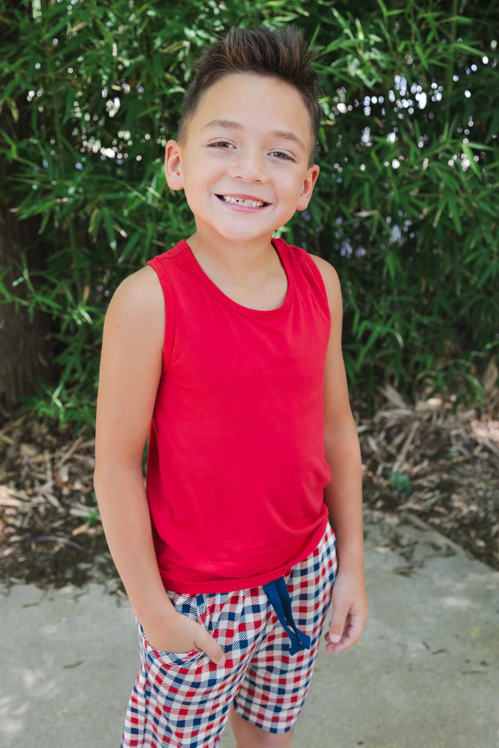 Toddler Tank Top in Cardinal - Image 4