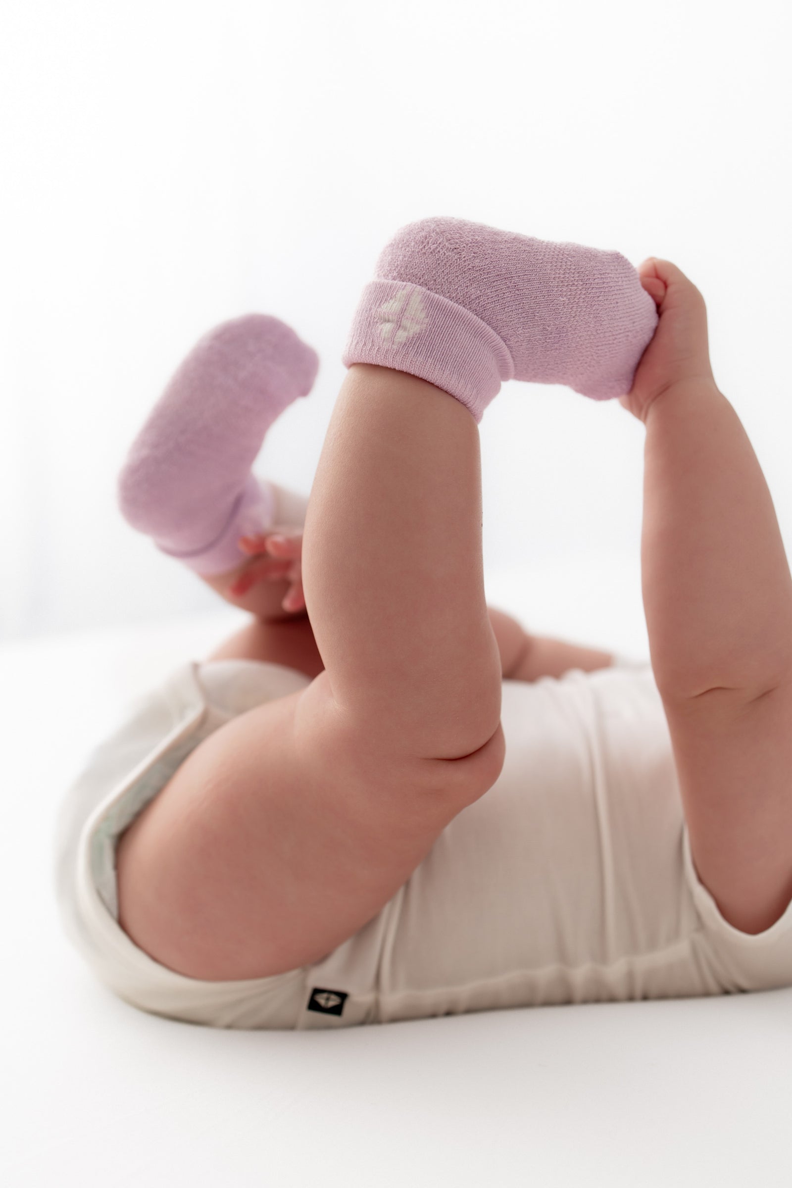Baby 3-Pack Socks in Petal - Image 5