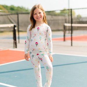 Long Sleeve Pajamas in Pickleball
