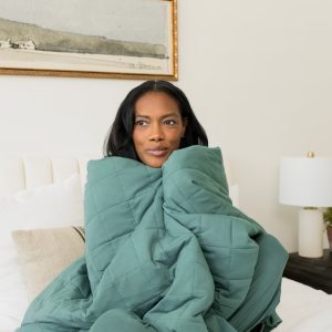 Adult Quilted Blanket in Pine 2.5