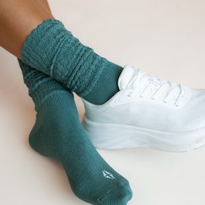 Adult Scrunch Socks in Pine