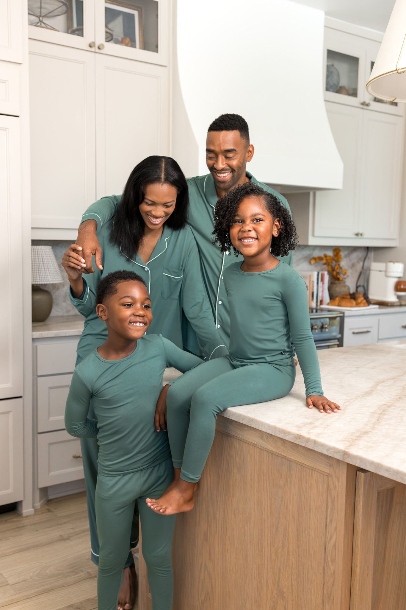 Long Sleeve Pajamas in Pine - Image 3