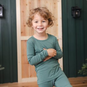 Long Sleeve Pajamas in Pine