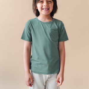 Toddler Crew Neck Tee in Pine