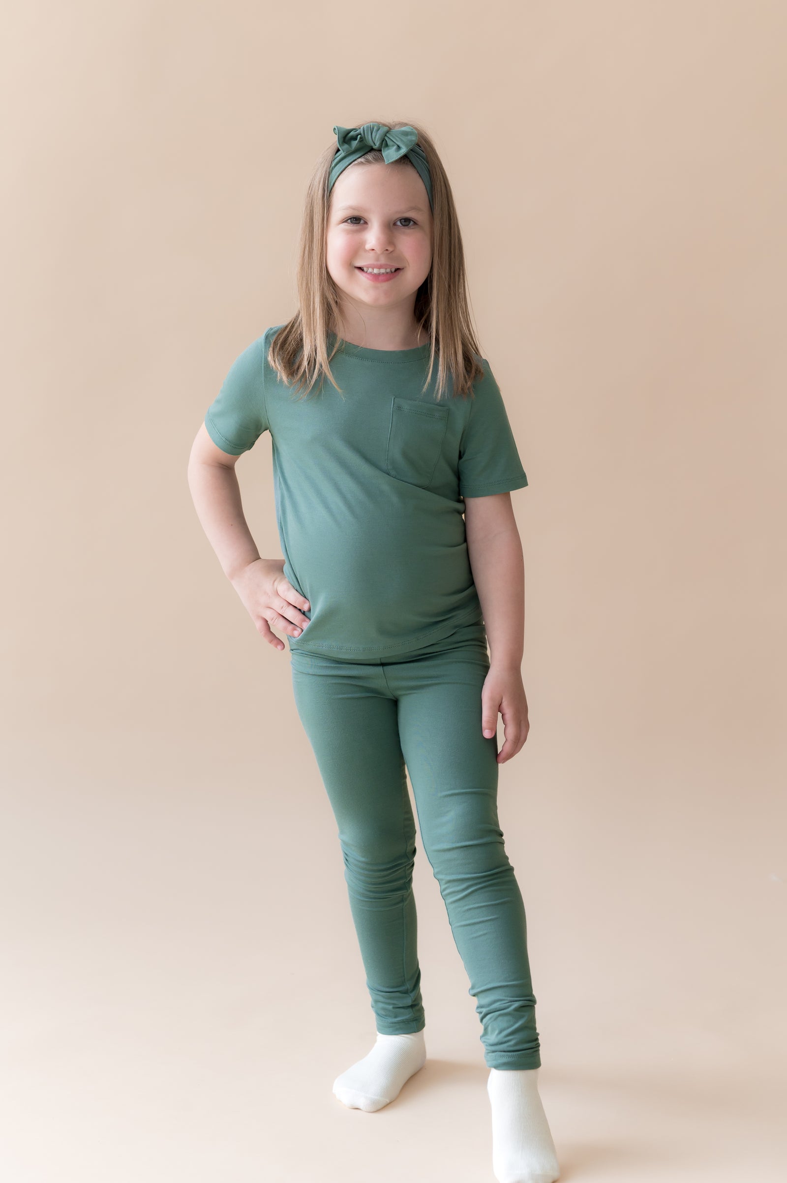 Toddler Leggings in Pine - Image 4
