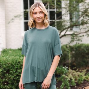 Women’s Biker Short Set in Pine