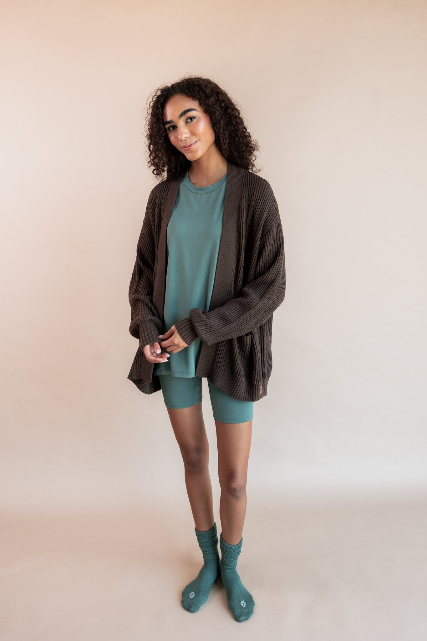 Women’s Biker Short Set in Pine - Image 6