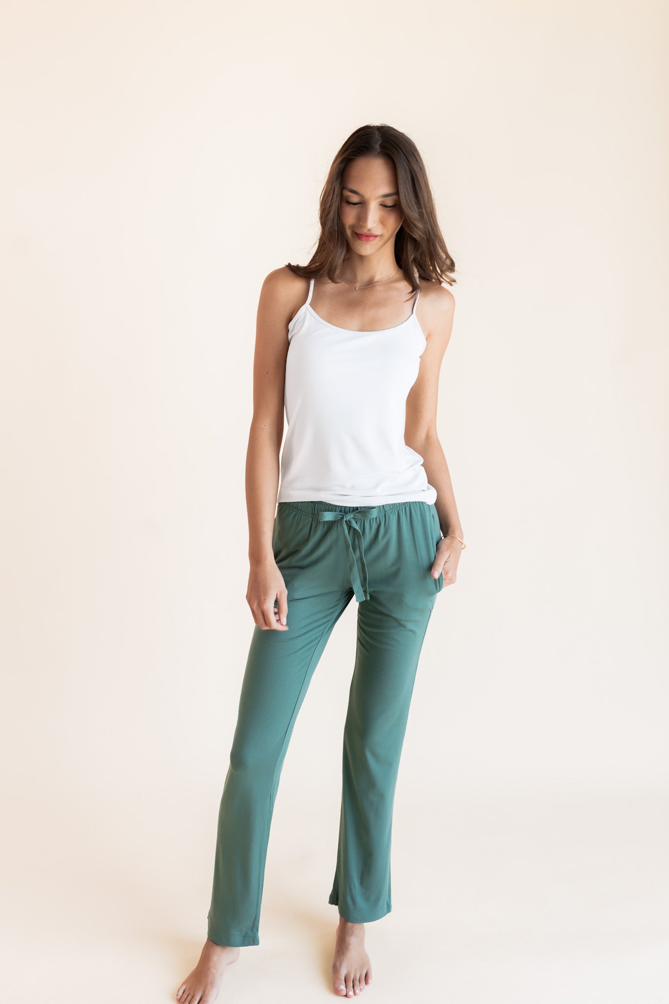 Women's Lounge Pants in Pine - Image 2