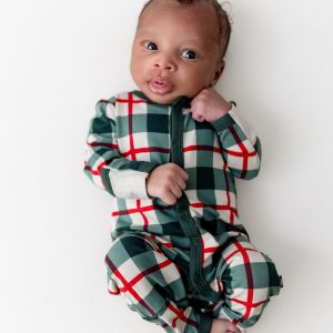 Romper in Holiday Plaid