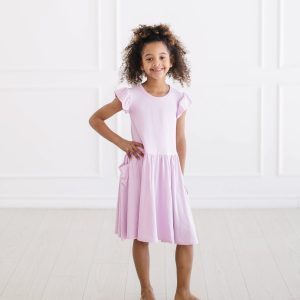 Pocket Dress in Thistle