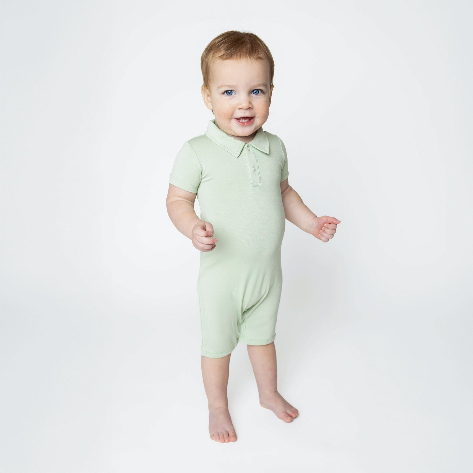 Polo Shortall in Basil - Image 3