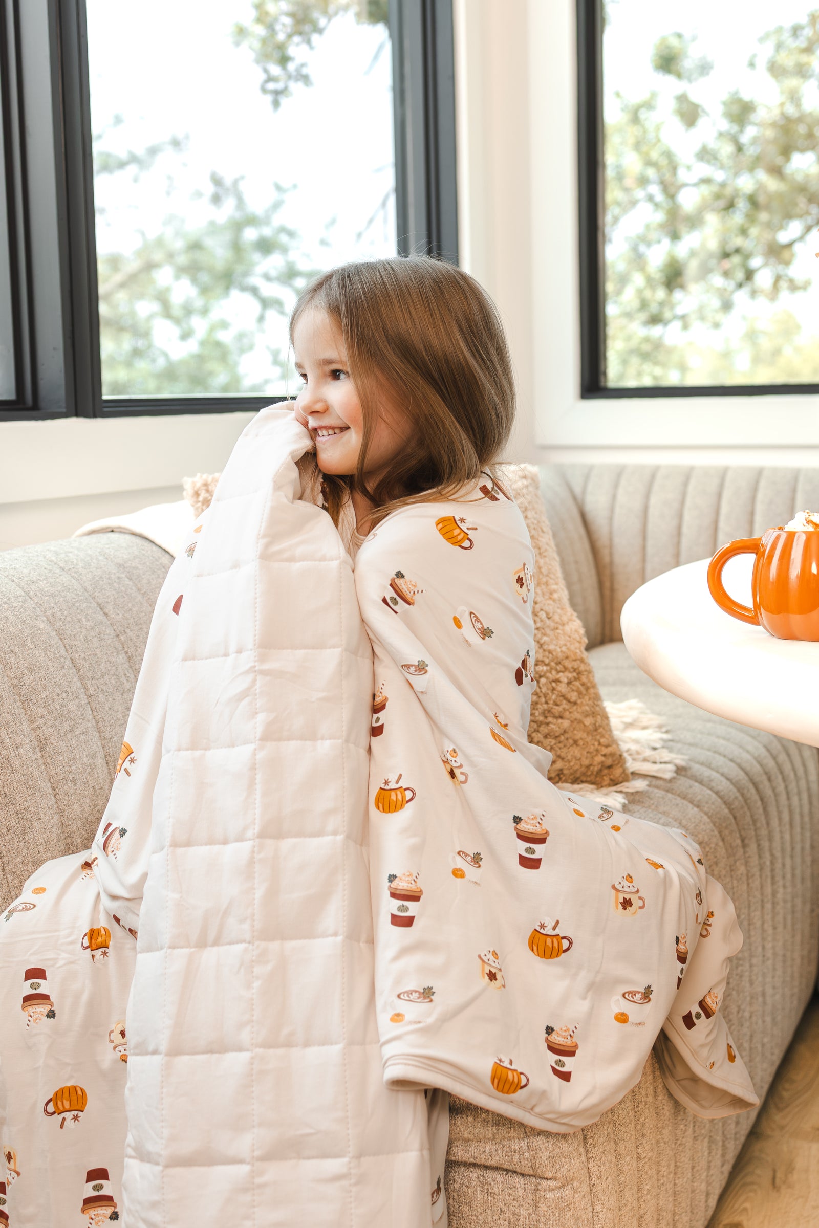 Youth Blanket in Pumpkin Spice Latte 2.5 - Image 3