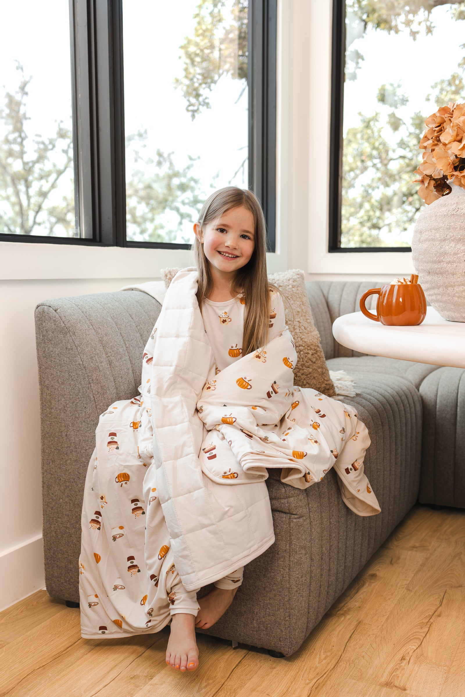 Youth Blanket in Pumpkin Spice Latte 2.5