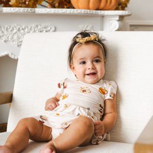 Twirl Bodysuit Dress in Pumpkin Spice Latte