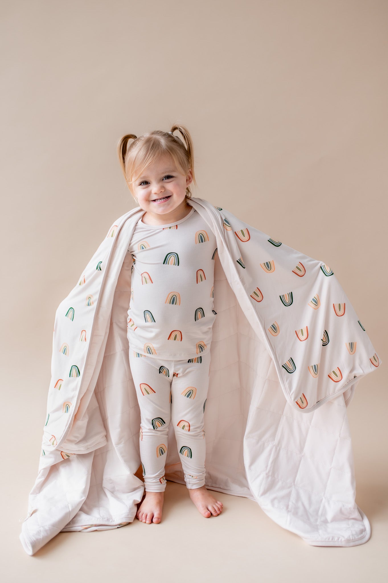 Toddler Blanket in Retro Rainbow 1.0 - Image 3