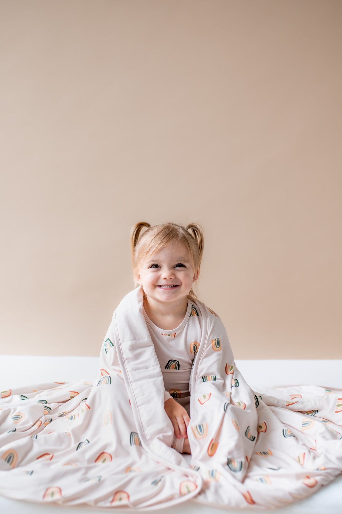 Toddler Blanket in Retro Rainbow 1.0 - Image 4
