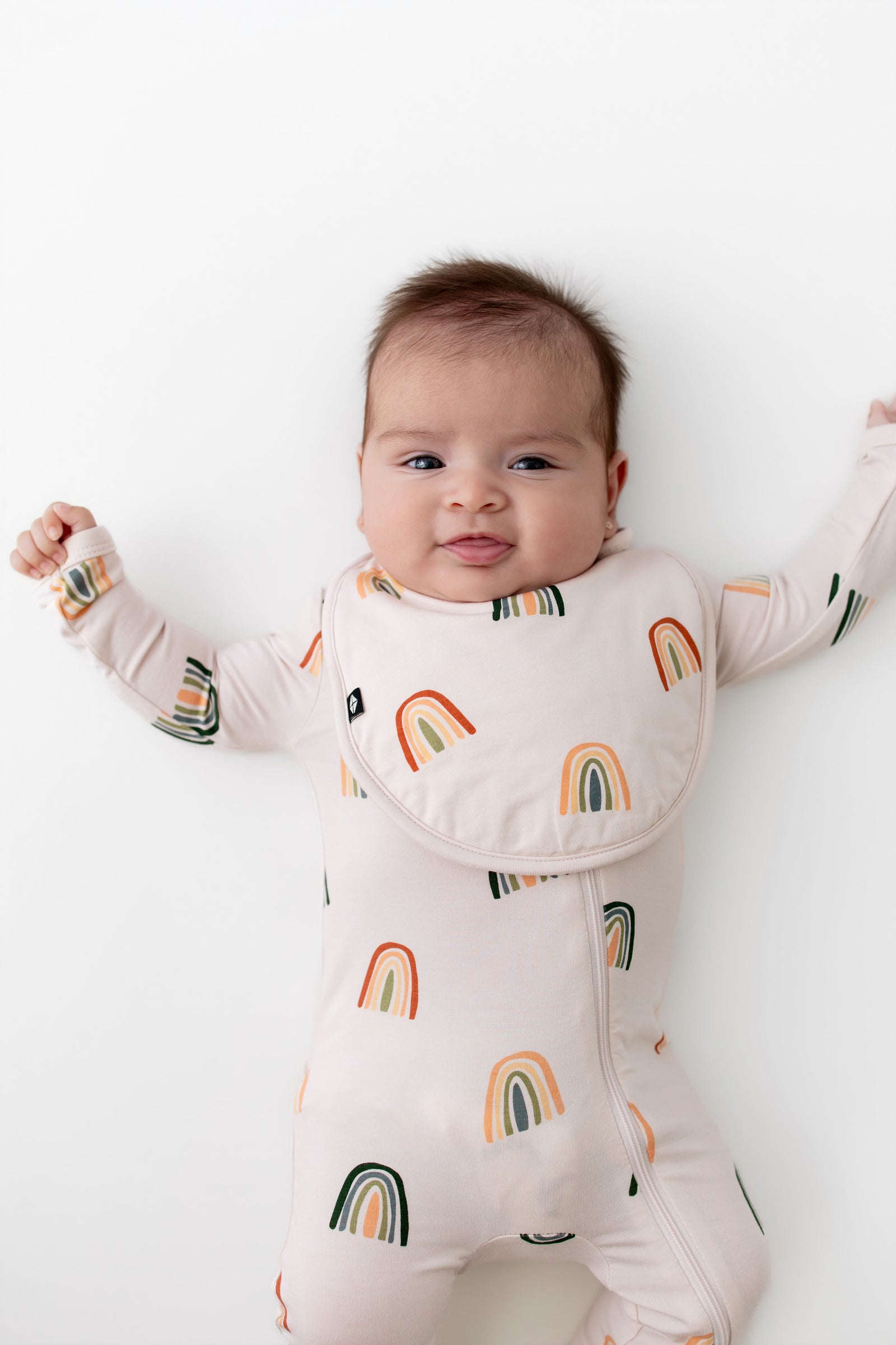 Cushy Bib in Retro Rainbow - Image 3