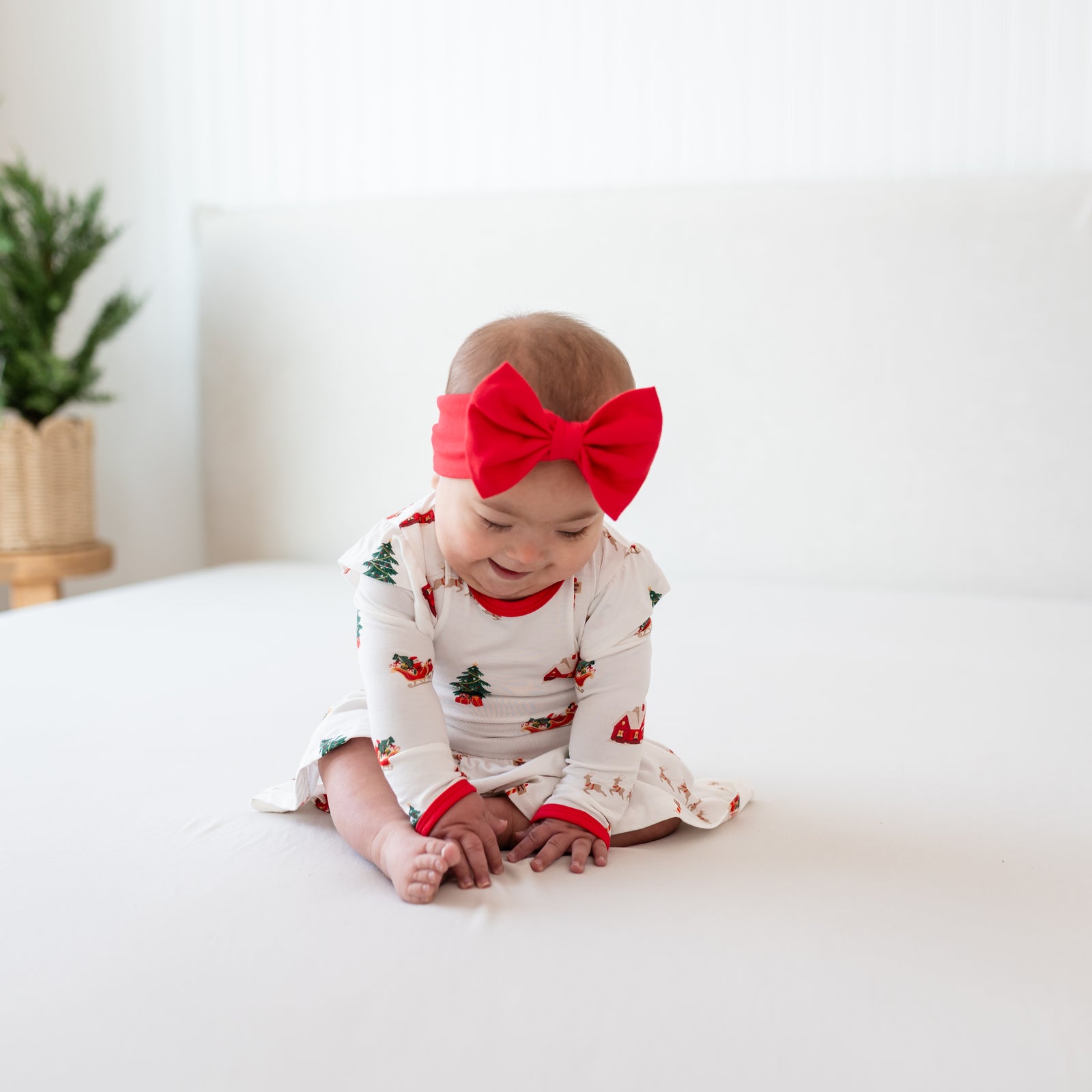 Bow Headband in Cardinal - Image 5