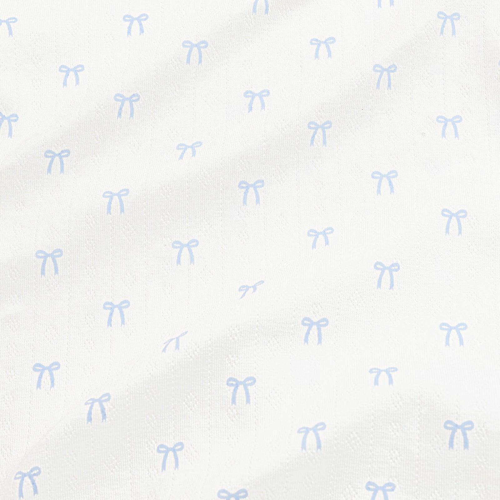 Pointelle Bodysuit Dress in Sweet Blue Bow - Image 4