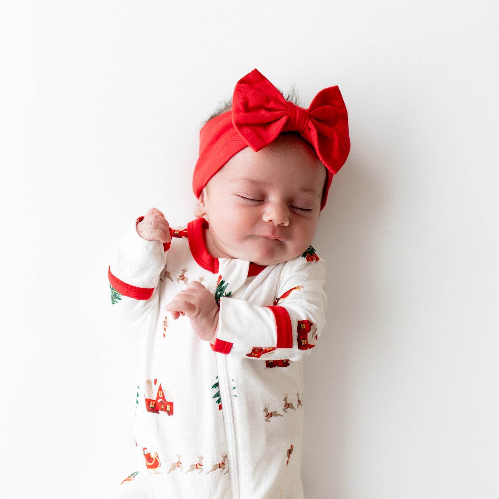 Bow Headband in Cardinal - Image 4