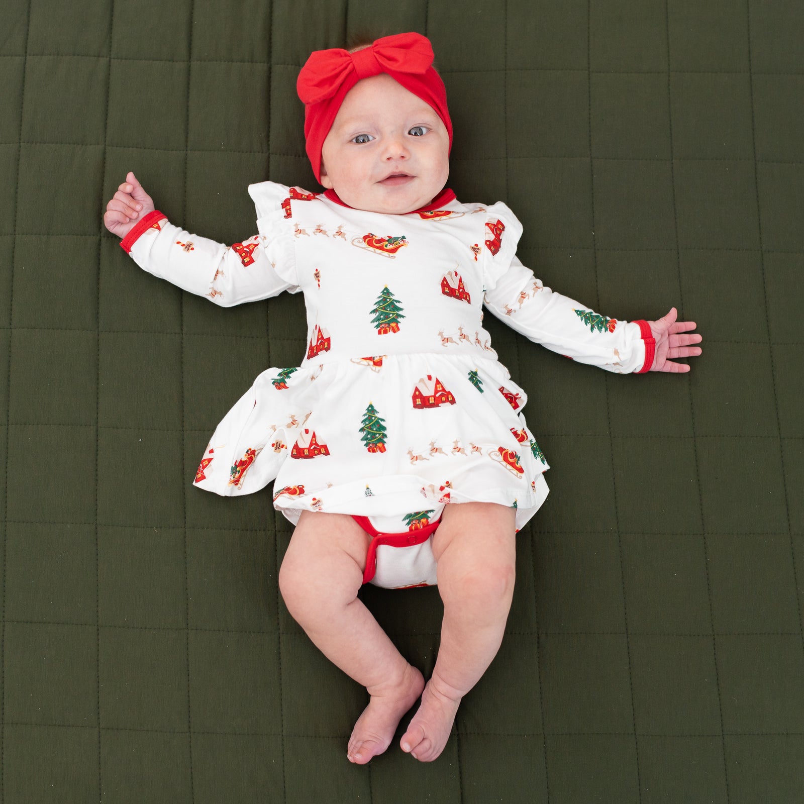 Bow Headband in Cardinal - Image 3