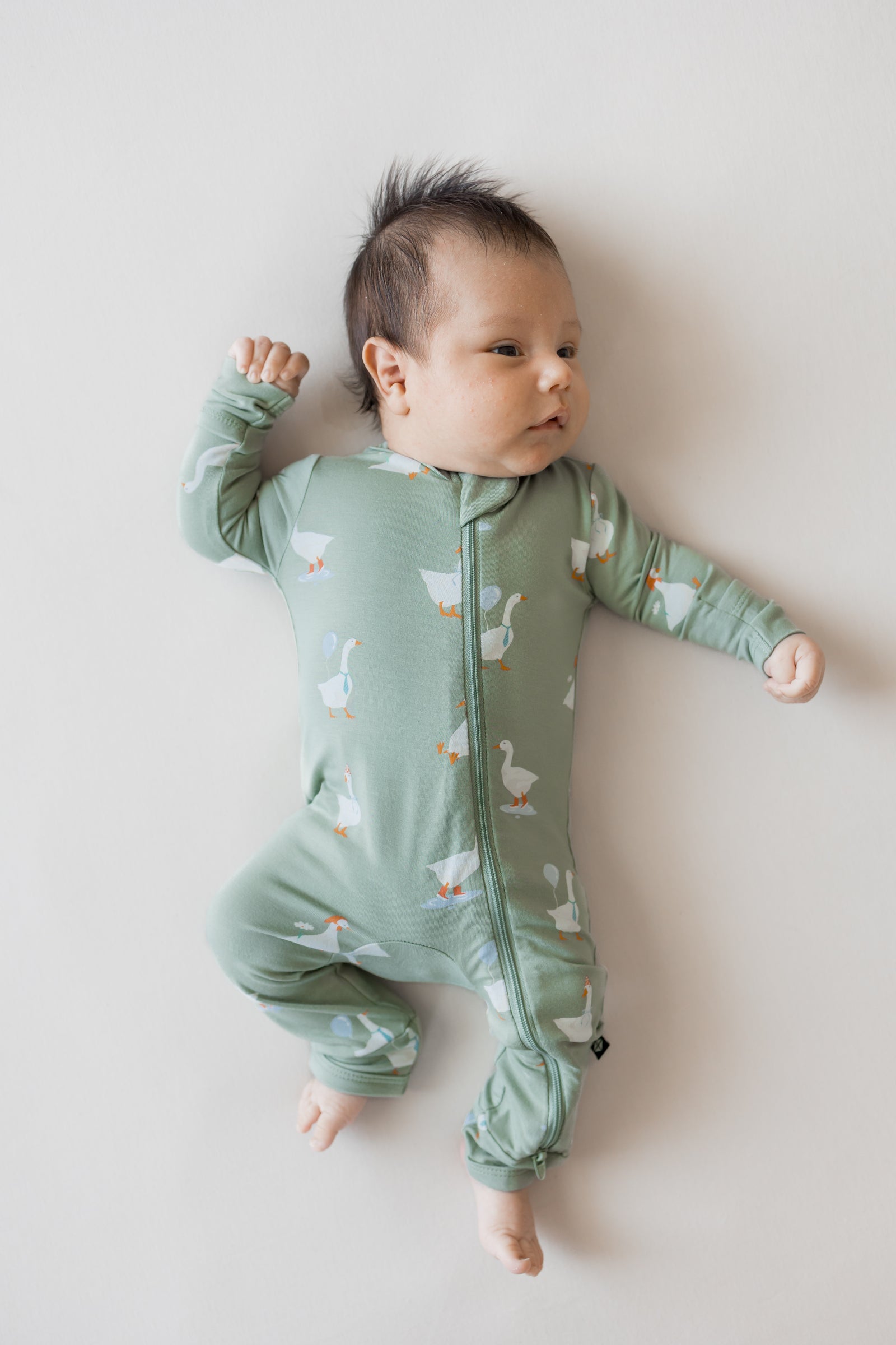 Zippered Romper in Silly Goose - Image 4