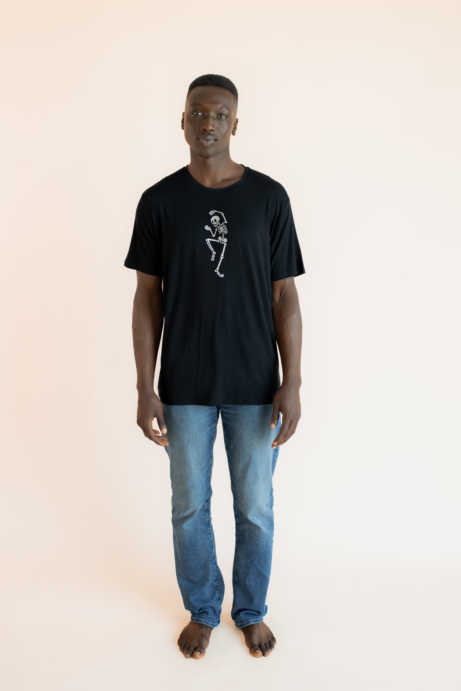 Men's Crew Neck Tee in Skeleton - Image 6