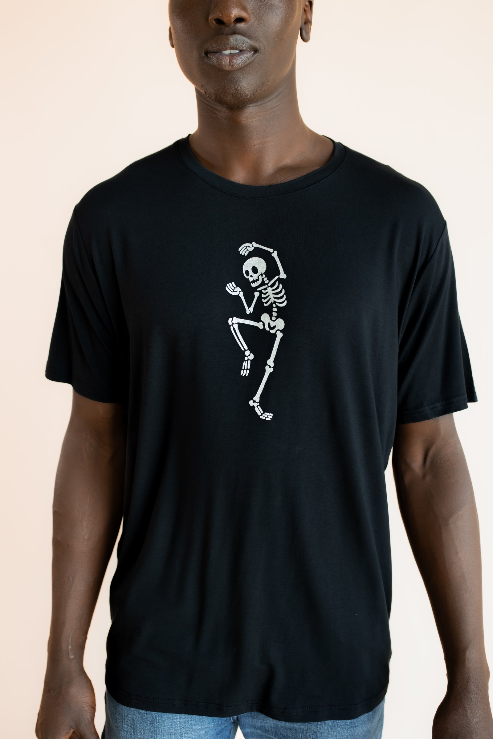 Men's Crew Neck Tee in Skeleton - Image 3