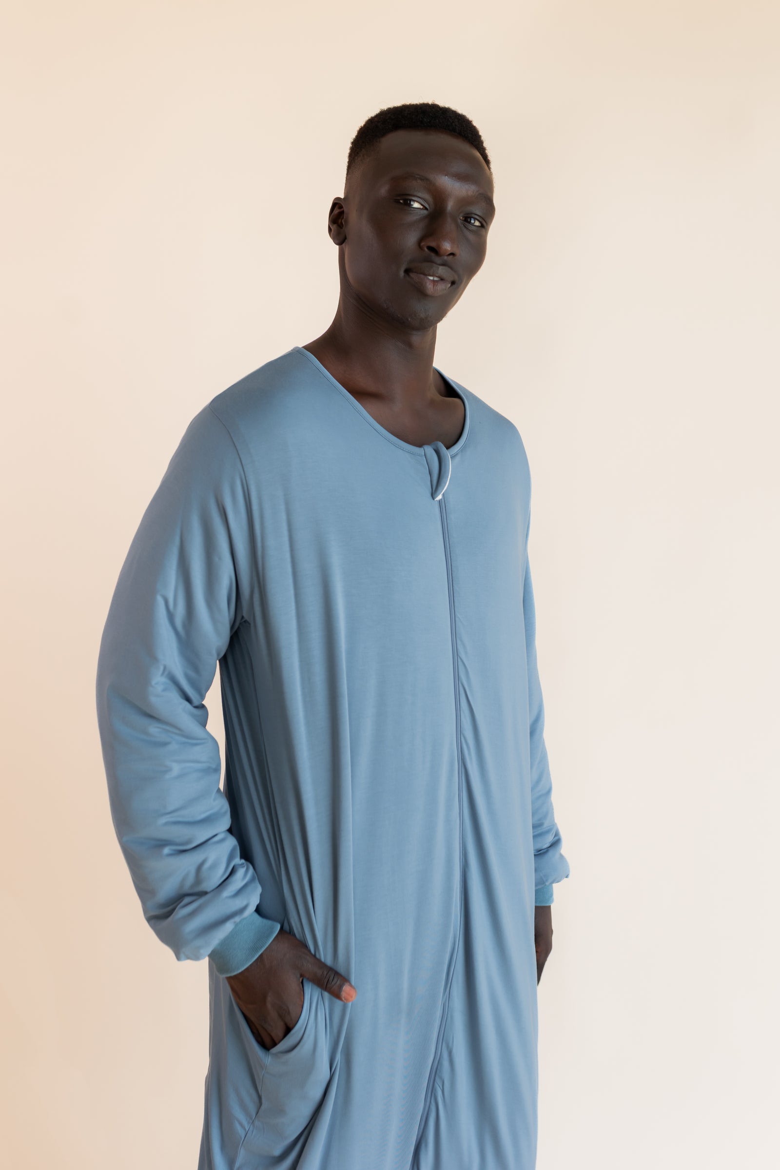 Long Sleeve Adult Sleep Bag Walker in Slate - Image 3