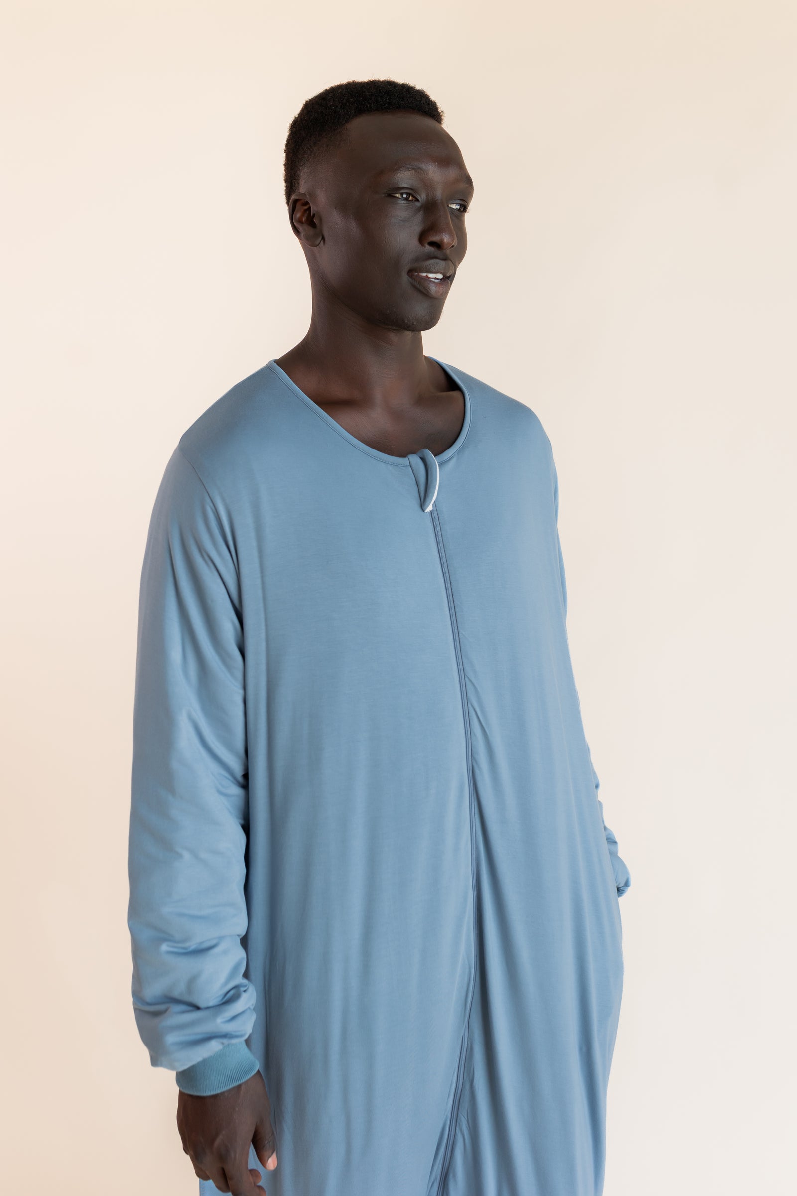 Long Sleeve Adult Sleep Bag Walker in Slate - Image 2
