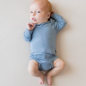 Long Sleeve Bodysuit in Slate