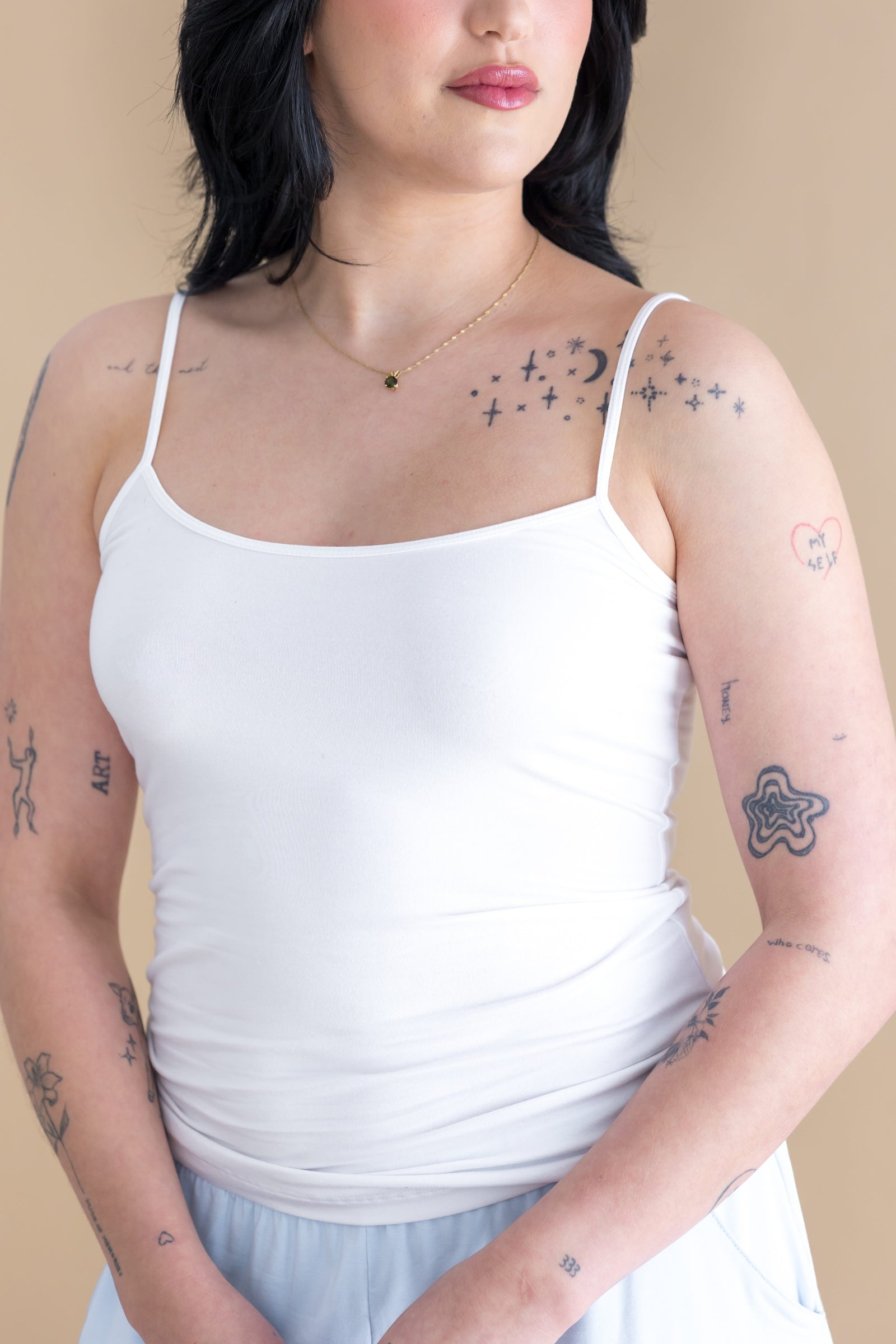 Women’s Camisole in Snow - Image 3