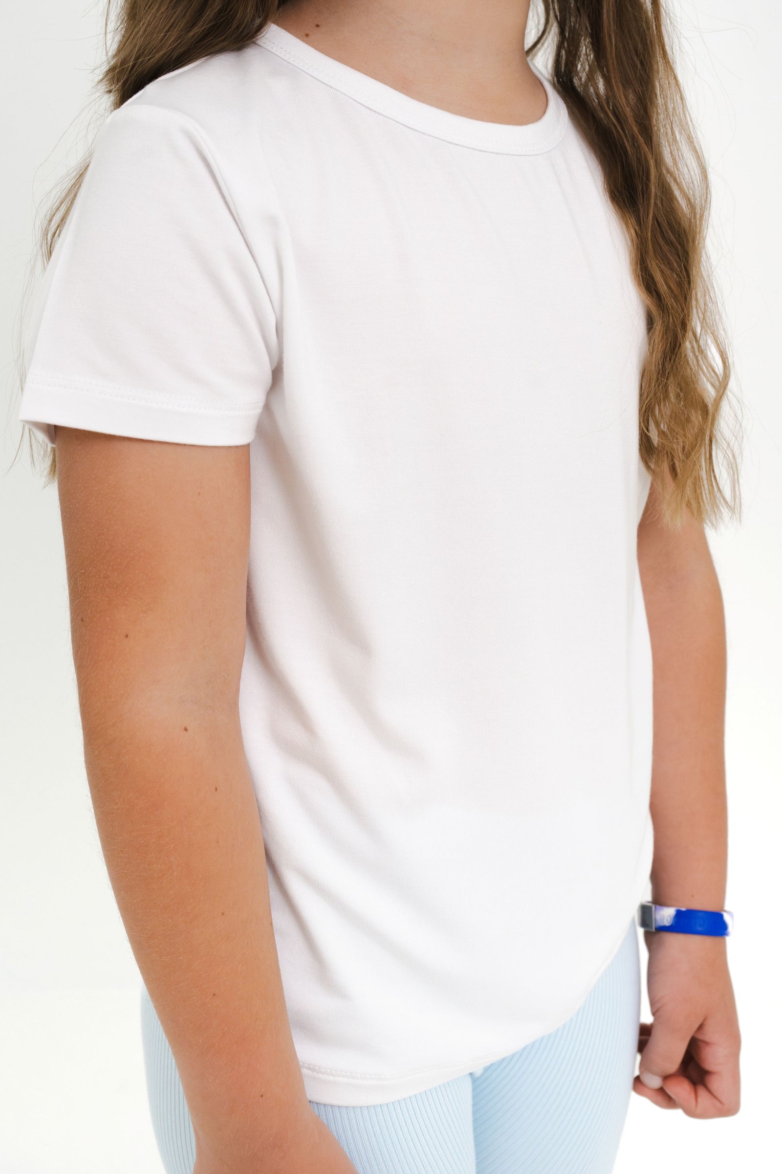 Toddler Basic Tee in Snow - Image 2
