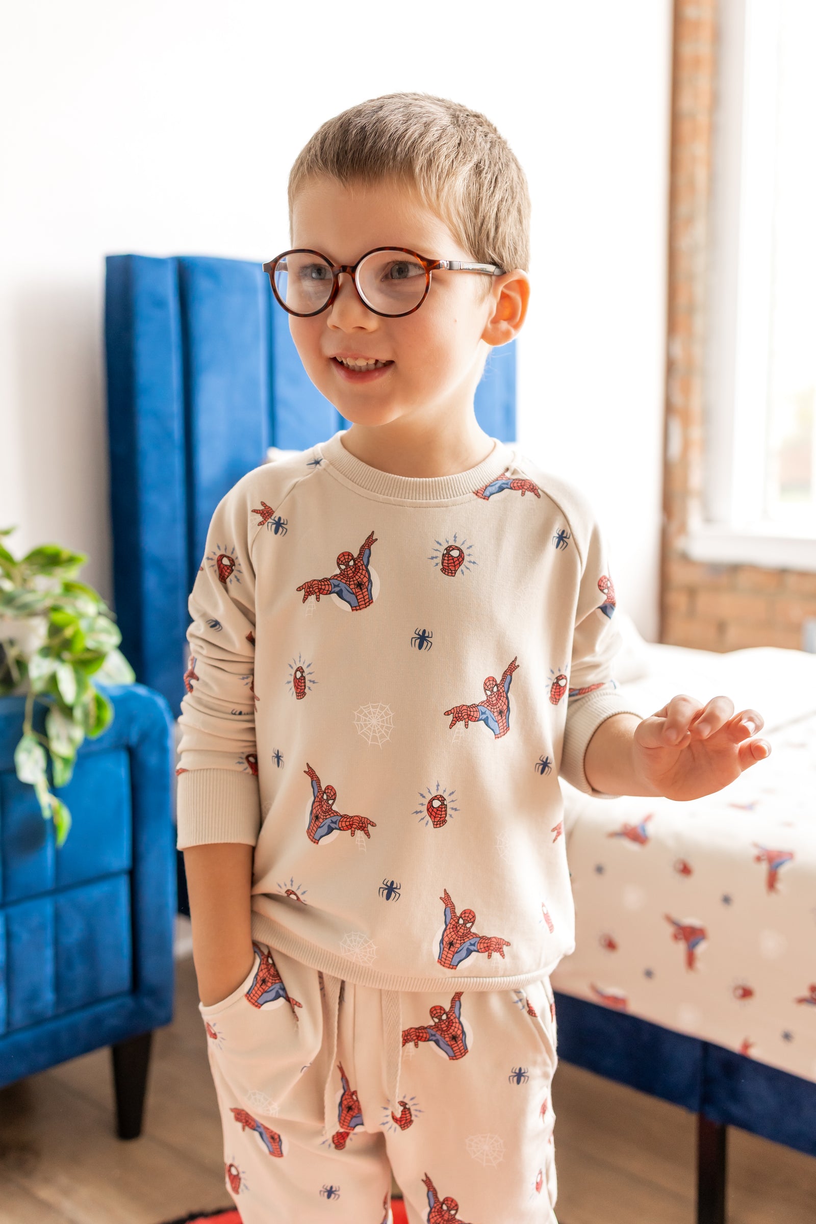 Long Sleeve Jogger Set in Spider-Man - Image 3