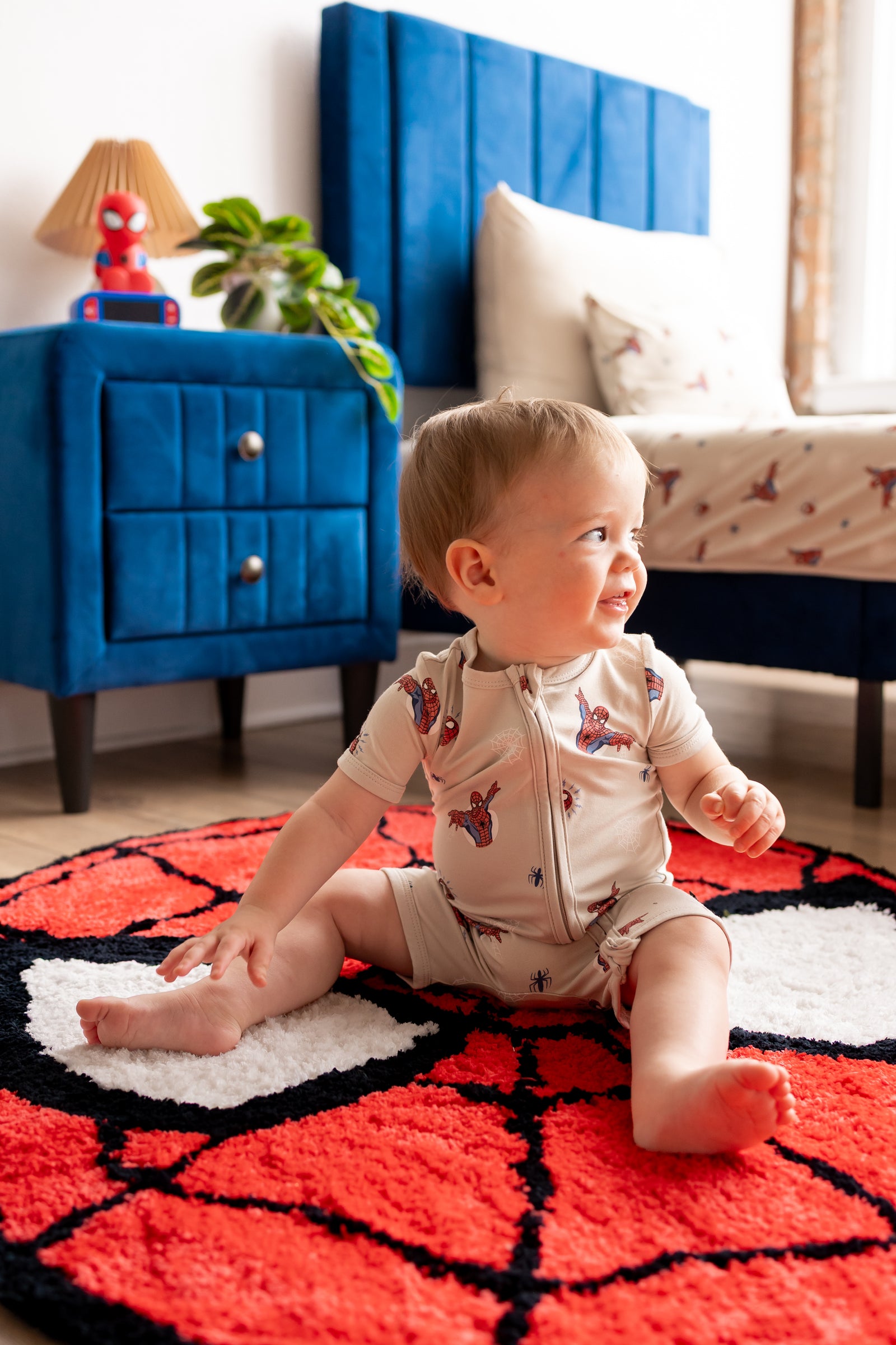 Zipper Shortall Romper in Spider-Man - Image 3