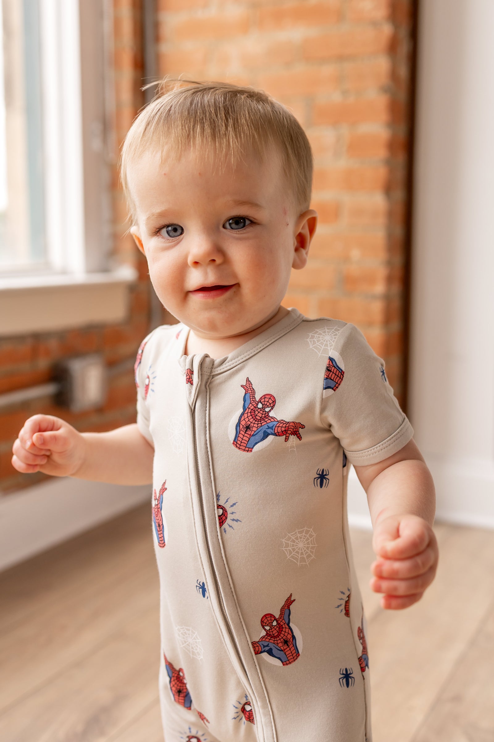 Zipper Shortall Romper in Spider-Man - Image 5