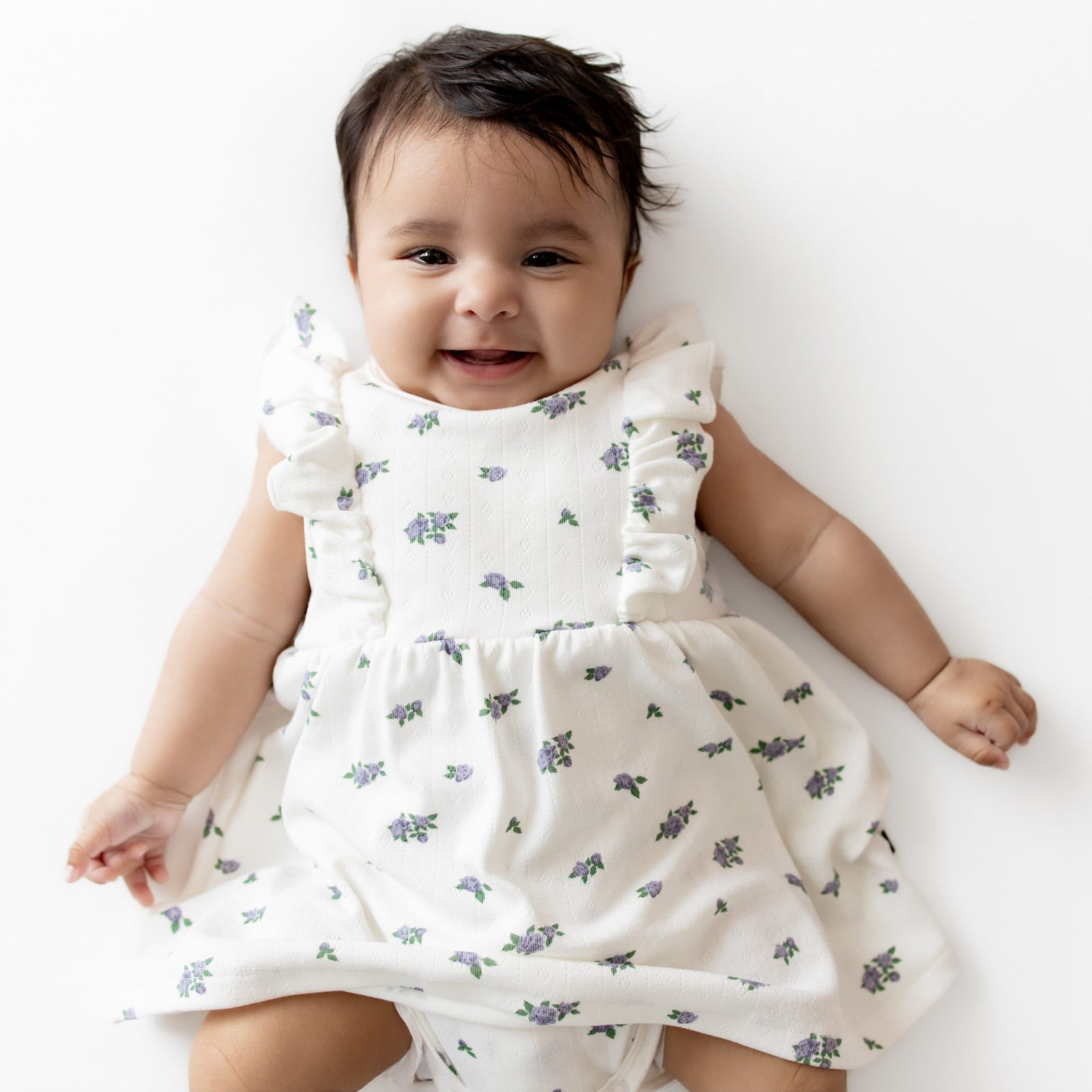 Pointelle Bodysuit Dress in Spray Rose - Image 4