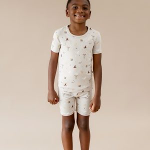 Short Sleeve Pajamas in Starry Icon