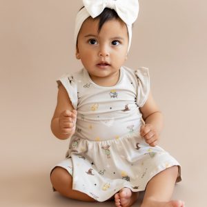Twirl Bodysuit Dress in Starry Icon