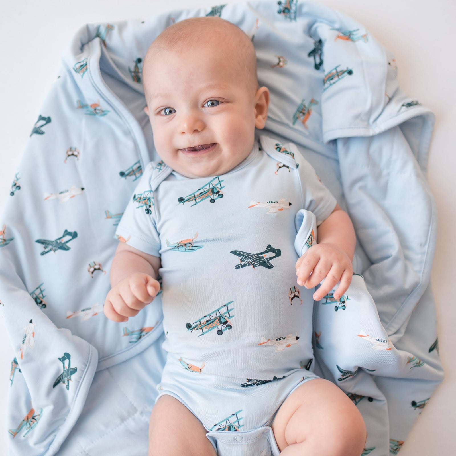 Baby Blanket in Take Off 1.0 - Image 3