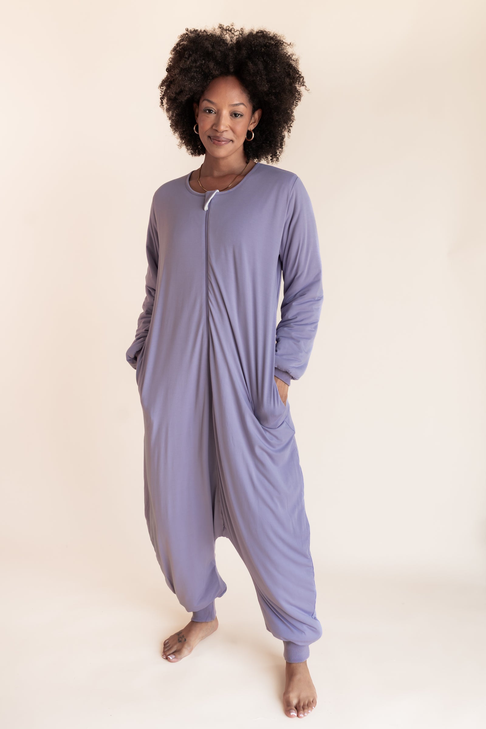 Long Sleeve Adult Sleep Bag Walker in Taro