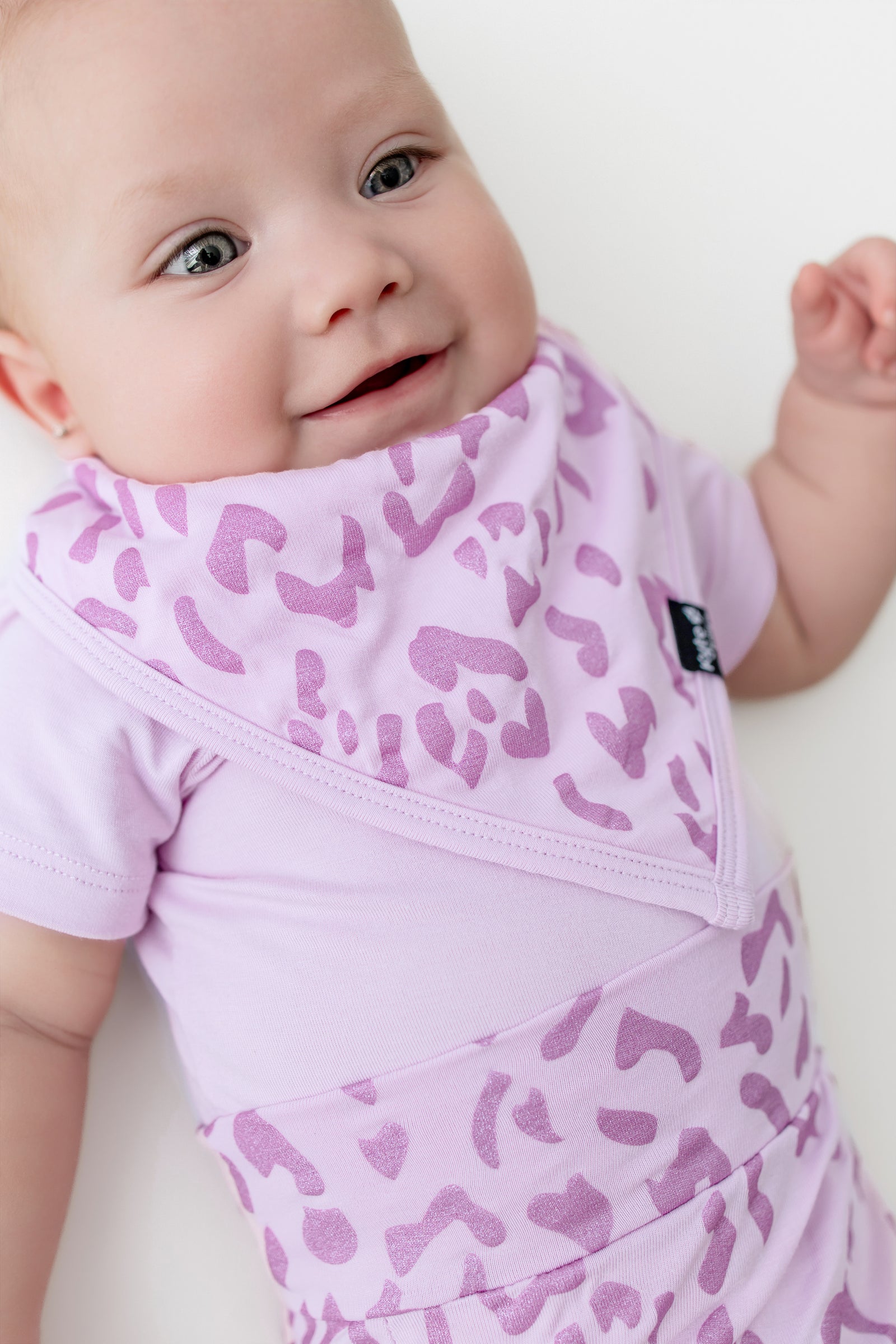 Bib in Thistle Leopard - Image 3