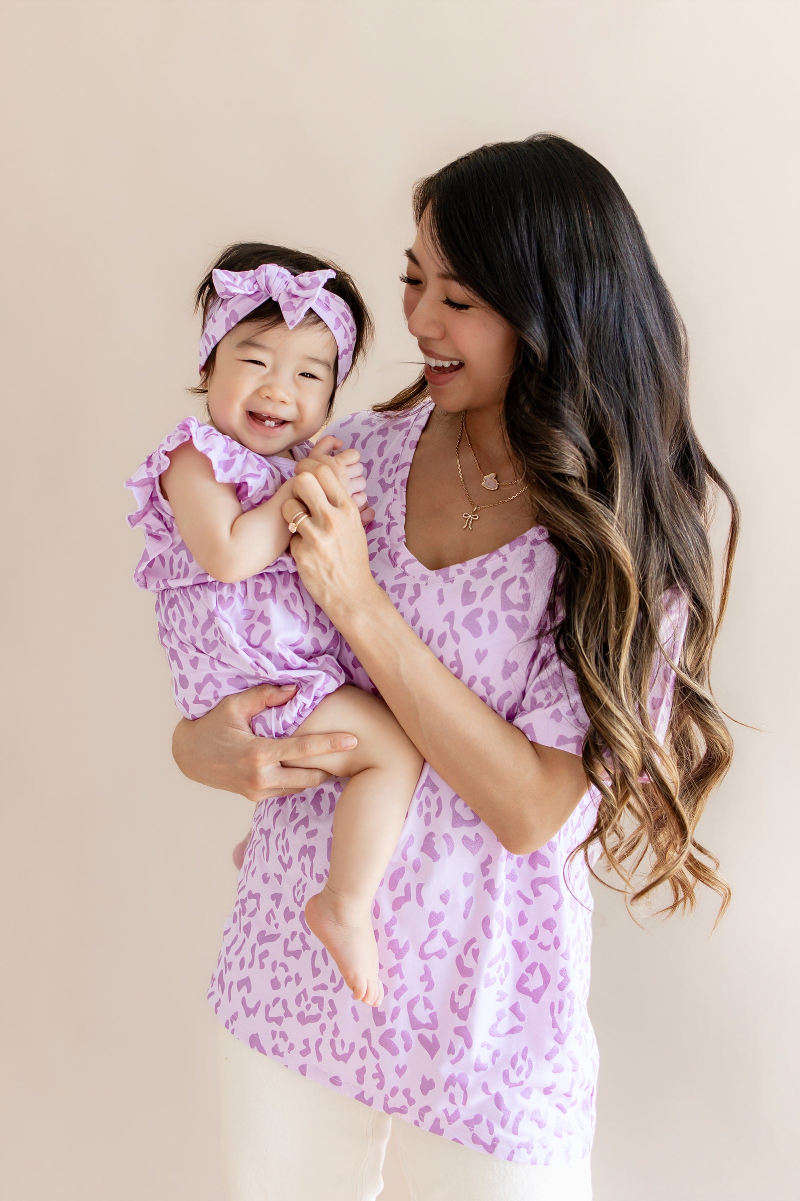 Bubble Romper in Thistle Leopard - Image 3