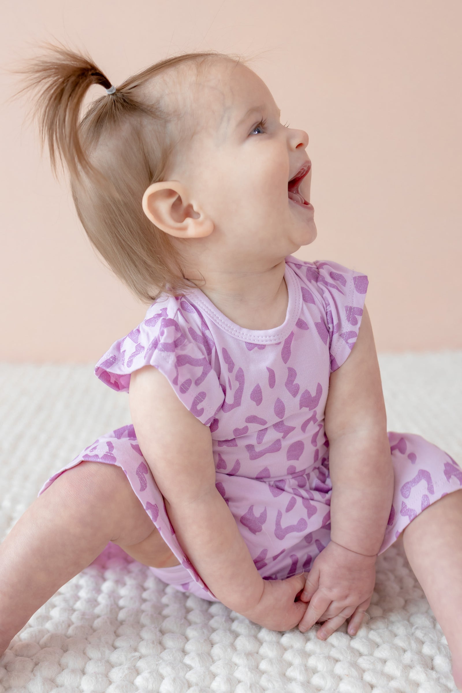 Twirl Bodysuit Dress in Thistle Leopard - Image 3